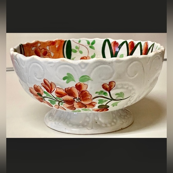 Early 19th Century Gaudy Welsh Unrecorded Green Floral Pattern "29" Bowl - Picture 7 of 10